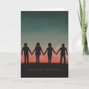 Cartão Nostálgico aniversário de 100 anos do Red Rover at