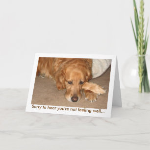 Cartão Not Feeling Well