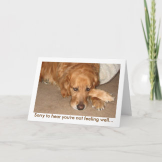 Cartão Not Feeling Well