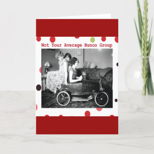 Cartão not your average bunco group