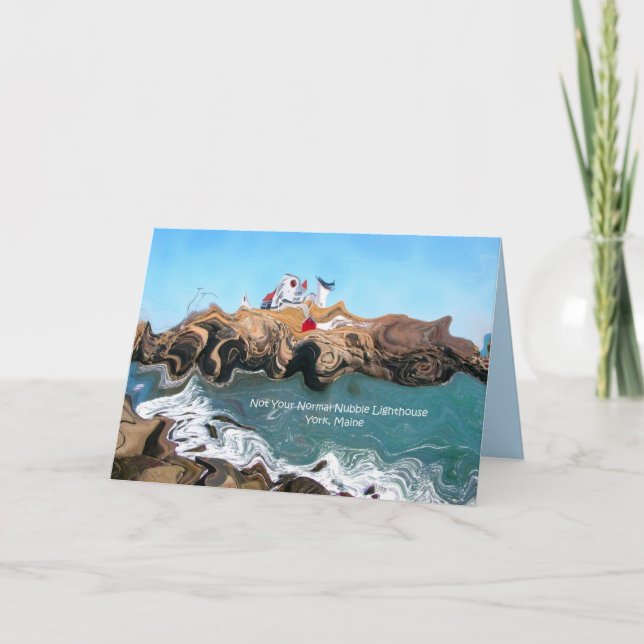 Cartão Not Your Normal Nubble Lighthouse Greeting Card (Frente)