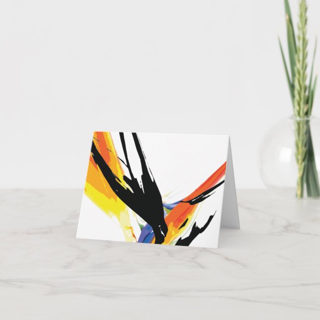Cartão Nota Card_Bird da arte paraísa (Frente)