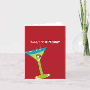 Cartão Nota Card_Happy Birthday Martini