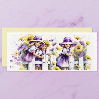 Cartão Nota das filhas do outono