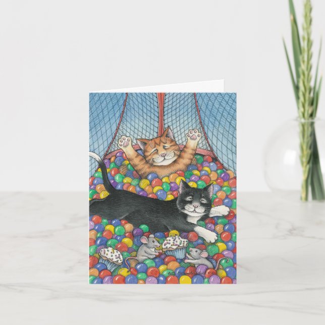 Cartão Nota de aniversário B & T #8 (Frente)