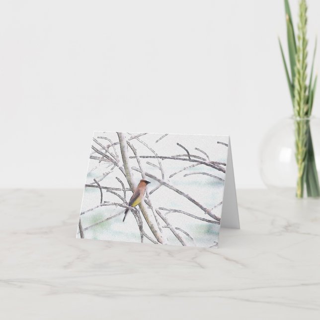 Cartão Nota de Vaxagem de Cores Aquáticas (Frente)