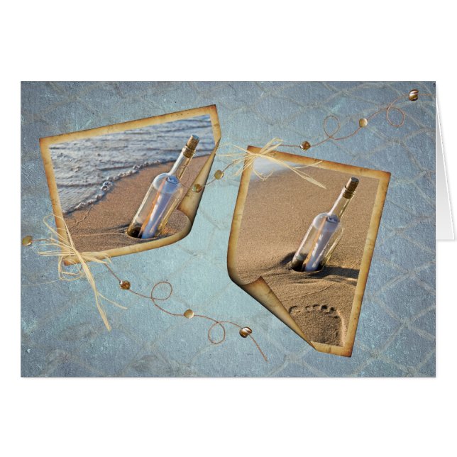 Cartão Nota de Verão (Frente horizontal)