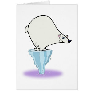 Cartão Nota do amor - urso polar