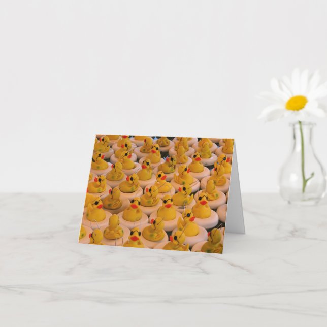 Cartão Nota legal de Patos de Borracha Amarelos (Planta pequena)