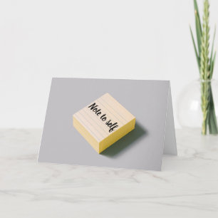 Cartão Nota para si mesmo, não sue as pequenas coisas