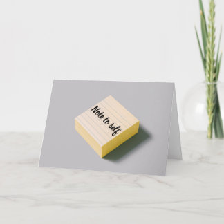 Cartão Nota para si mesmo, não sue as pequenas coisas