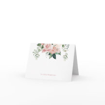 Nota Personalizada Floral Rosa Elegante