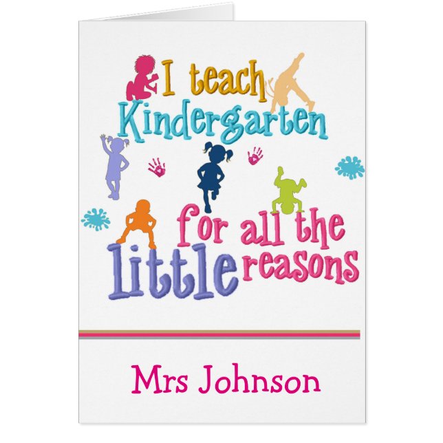 Cartão Notas de Posto personalizadas do professor (Frente)