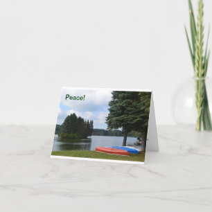 Cartão Note card Canoes