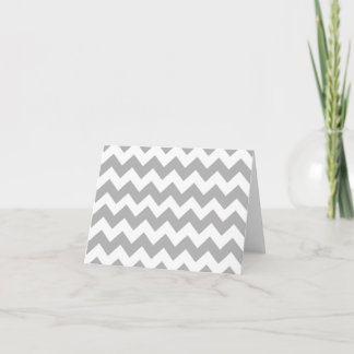 Cartão Note Card - Chevron Gray