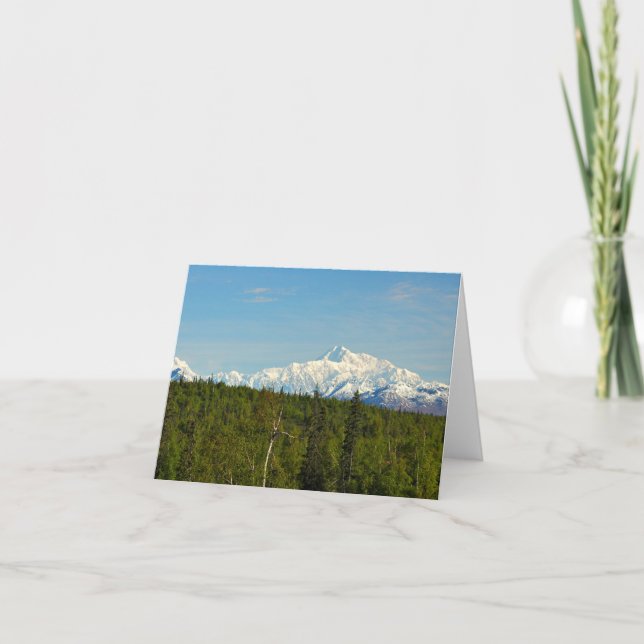 Cartão Note Card - Mt. McKinley- Denali (Frente)