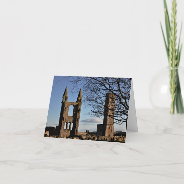 Cartão Note Card: St Andrews Cathedral Scotland (Frente)