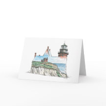 Note card with Southeast Lighthouse, Block Island