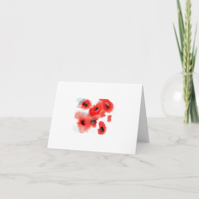 Cartão note cards - poppies (Frente)