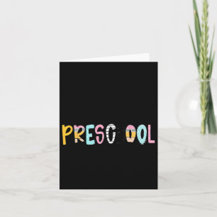 Cartão Notebook de prego de professor alô - Ponto da pré-
