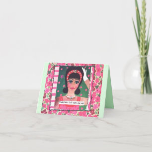 CARTÃO NOTECARD-ALWAYS LATE BUT WORTH THE WAIT