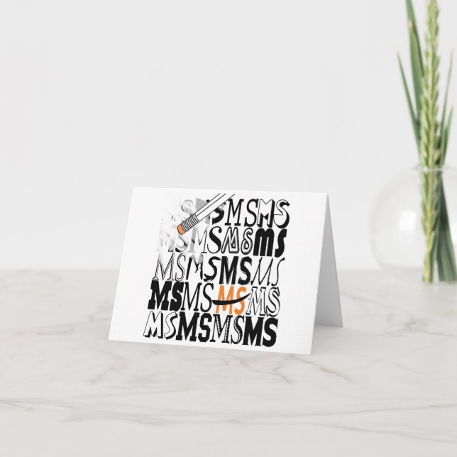 Cartão Notecard "Apagar MS" (Frente)