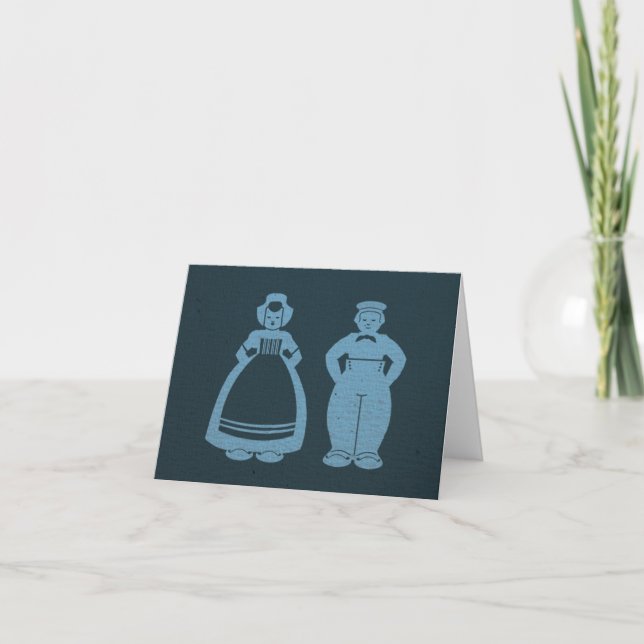 Cartão Notecard Azul Delft (Frente)