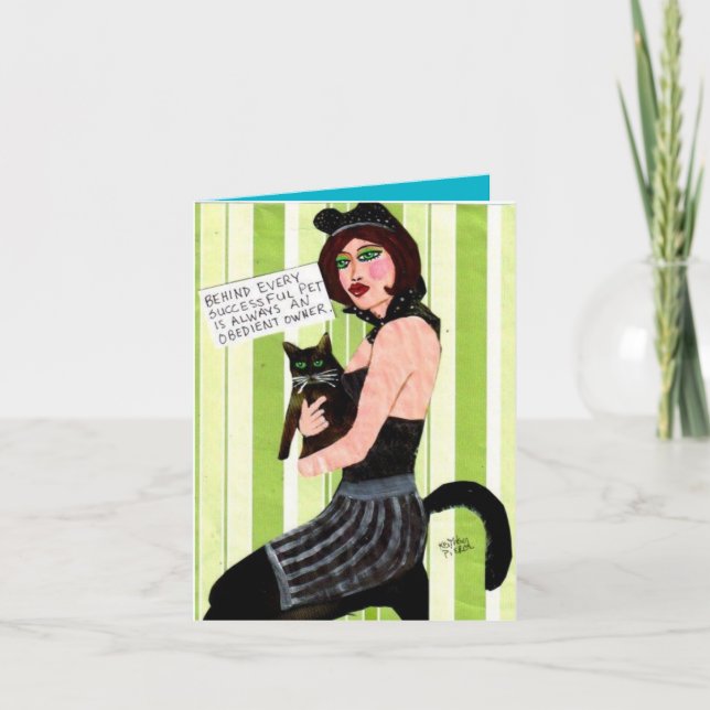 Cartão notecard-BEHIND EVERY SUCCESSFUL PET IS ALWAYS (Frente)