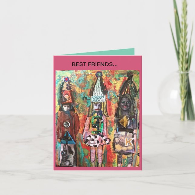 CARTÃO NOTECARD-  BEST FRIENDS... (Frente)