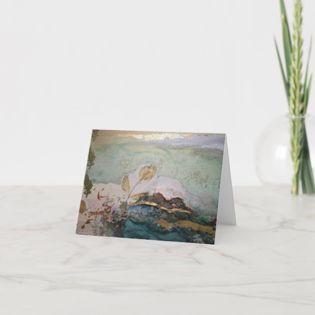 Cartão Notecard Bloom de solteiro (Frente)