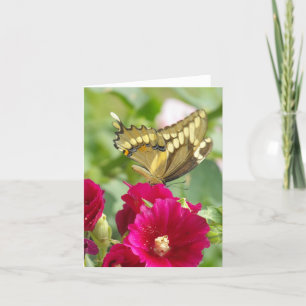 Cartão Notecard com borboleta suave
