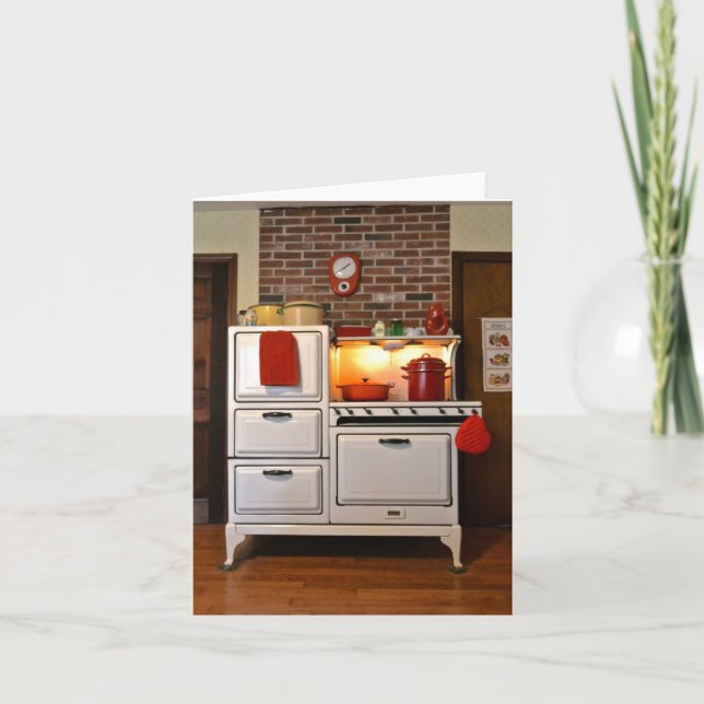 Cartão Notecard de armazenamento de gás em vinheta (Frente)