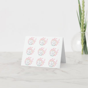 Cartão Notecard de bola de futebol