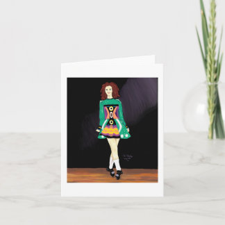 Cartão Notecard de Dançarino Irlandês