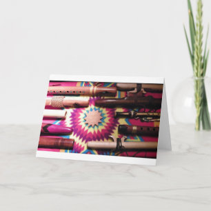 Cartão Notecard de Flute Nativo