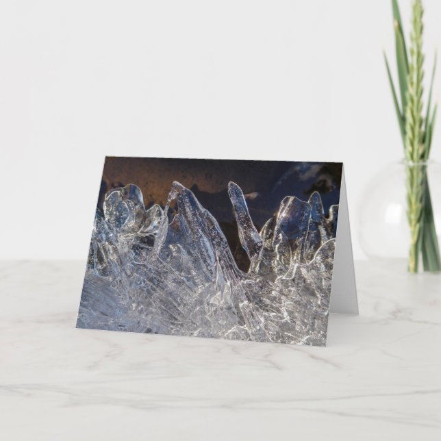 Cartão Notecard de gelo (Frente)