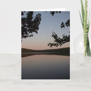 Cartão Notecard de lua de Parks Pond