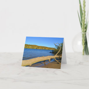 Cartão Notecard de madeira