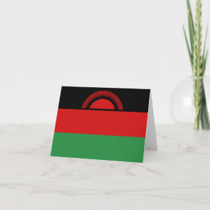 Cartão Notecard de Sinalizador Malawi