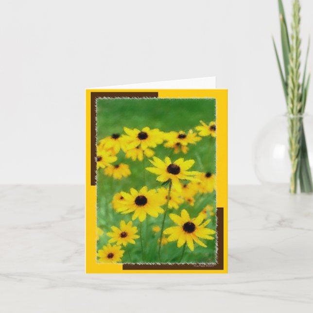 Cartão Notecard de Susies Springtime (Frente)