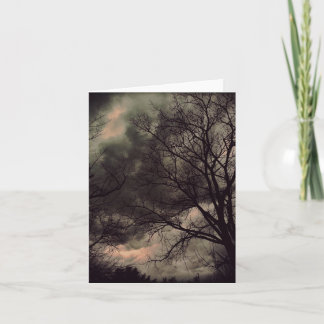 Cartão Notecard de Tempestade de inverno