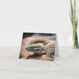 Cartão notecard do lagarto (mensagem para dentro)