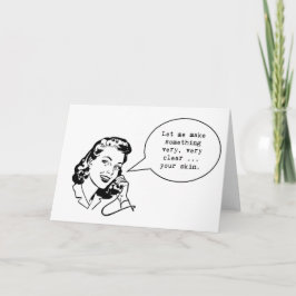 Cartão Notecard esquisita engraçado... Deixe-me fazer alg
