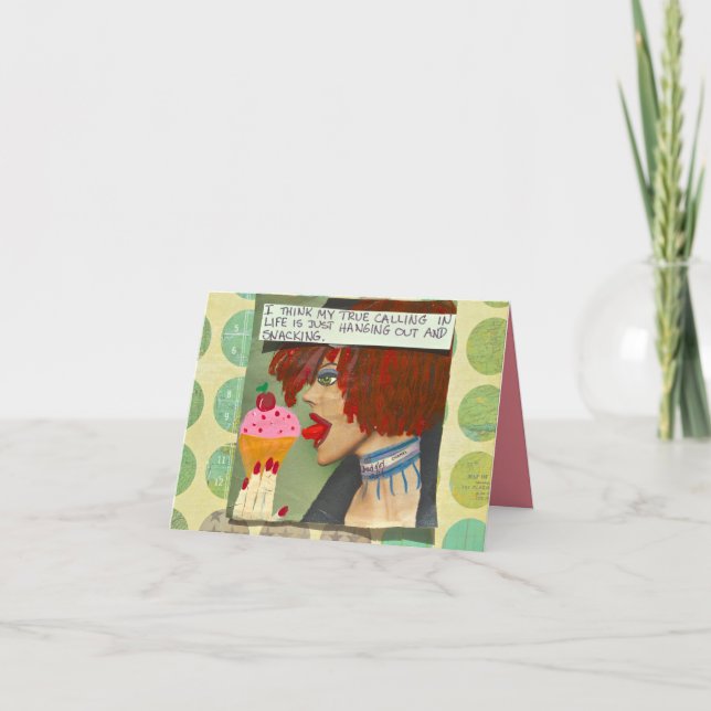 CARTÃO NOTECARD-EU ACHO QUE MINHA VERDADEIRA CHAMADA NA V (Frente)