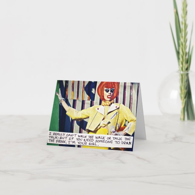 CARTÃO NOTECARD=EU REALMENTE NÃO POSSO ANDAR NO CAMINHO O (Frente)