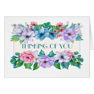 Cartão Notecard Floral bonito