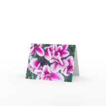 Notecard, Floral, Cor-de-rosa,