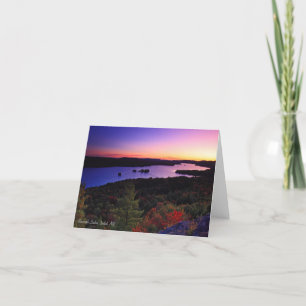 Cartão Notecard: Fourth Lake, Inlet, NY