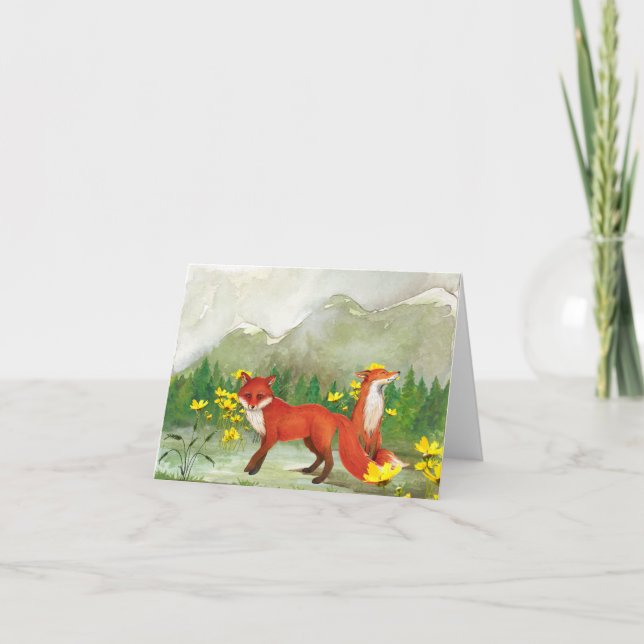 Cartão Notecard Fox All Occasion (Frente)