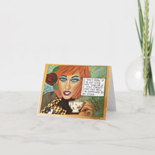 CARTÃO NOTECARD-FREE TIME OR WHAT THE HELL AM I DOING